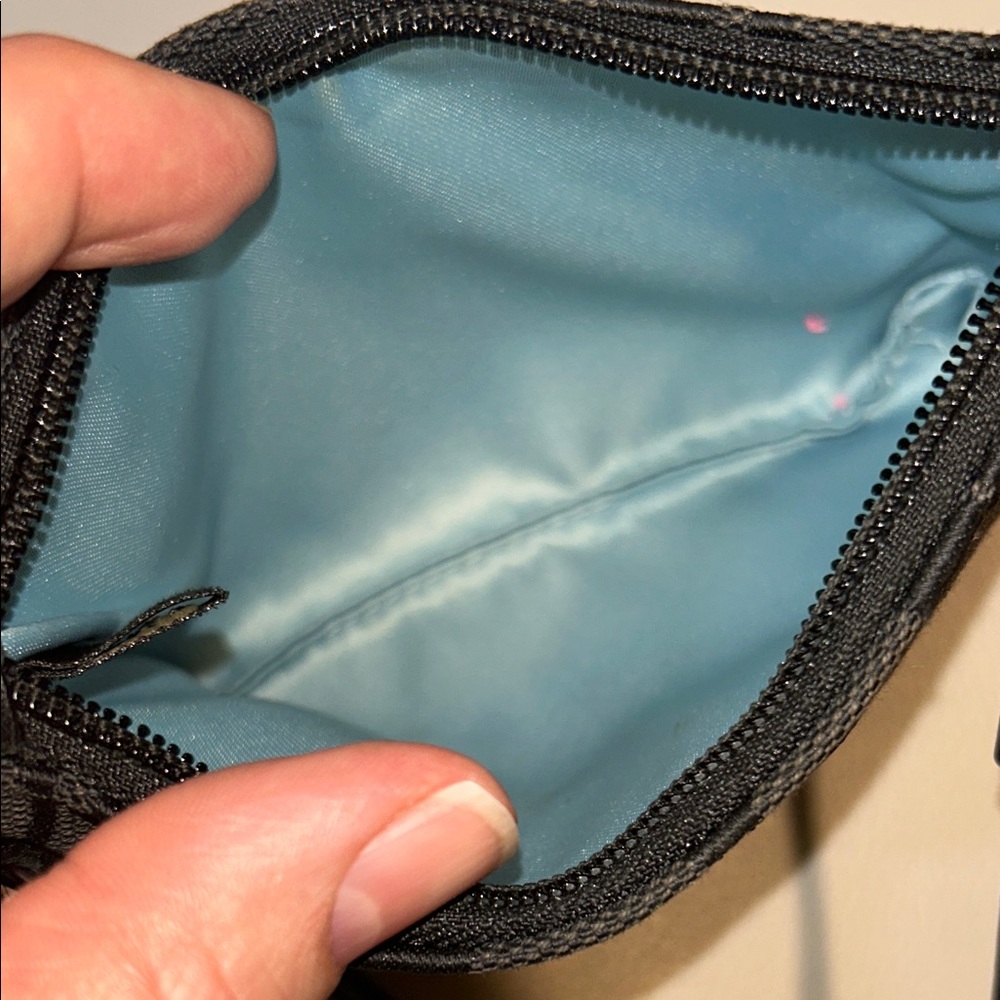 Coach Black Signature Wristlet with Silver Emblem - Picture 10 of 12